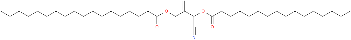 2 [cyano [hexadecanoyl]oxymethyl]prop 2 enyl octadecanoate